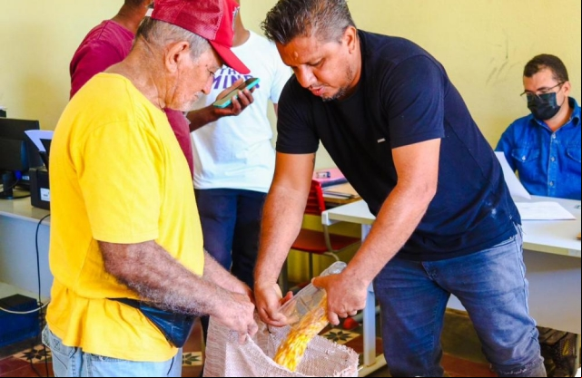 A prefeitura de  ColÃ´nia do PiauÃ­ inicia distribuiÃ§Ã£o de 800kg de sementes